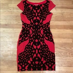 Velvet applique front dress side zip cap sleeves